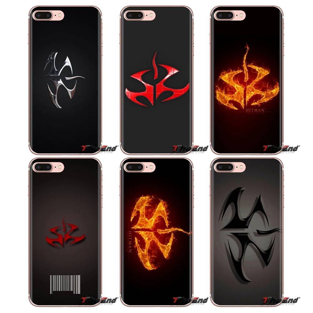 Transparent Soft Shell Covers For Xiaomi Redmi 4A S2 Note 3 3S 4 4X 5 Plus 6 7 6A Pro Pocophone F1 agent 47 hitman logo |