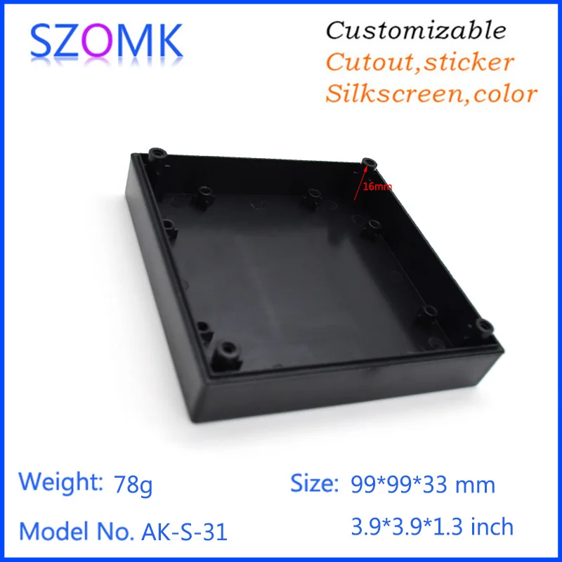 Szomk 4 шт. в партии черный корпус из АБС-пластика распределительная коробка для