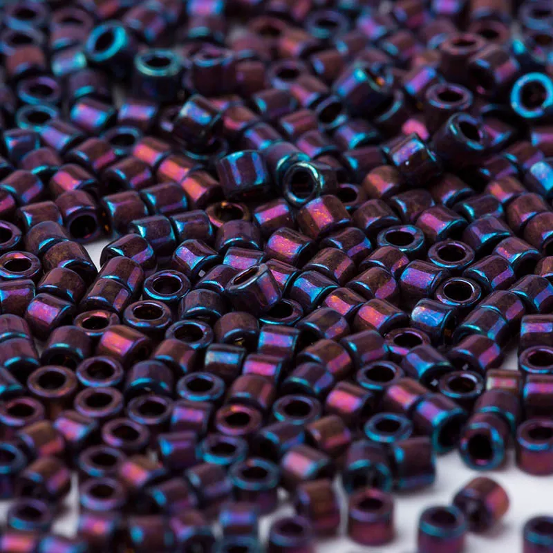 Тайдиан Boho DB1004 металлик темно сливы золотой блеск Miyuki Delica Seedbeads дизайн ногтей