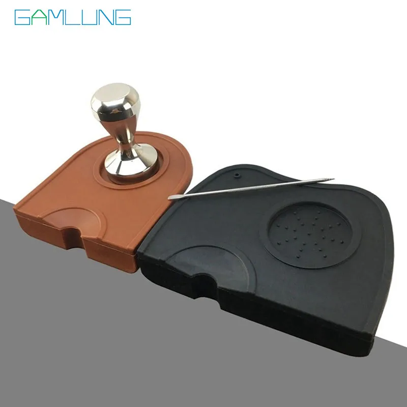 Бренд gamlung кофе эспрессо тампер коврик из силиконовой резины угловой (без stamper)