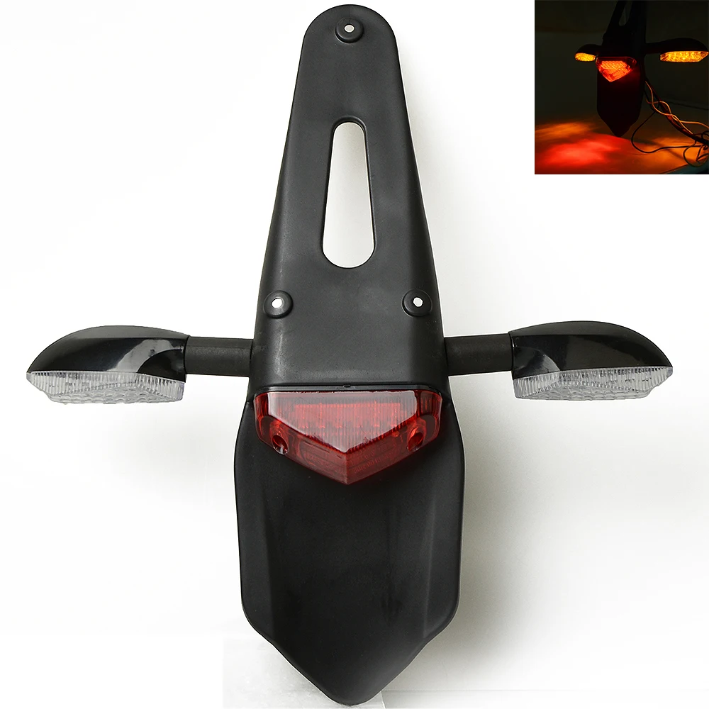 Заднее крыло мотоцикла задний фонарь сигнал поворота питбайк для KAWASAKI KX KLX 65 85 80 125
