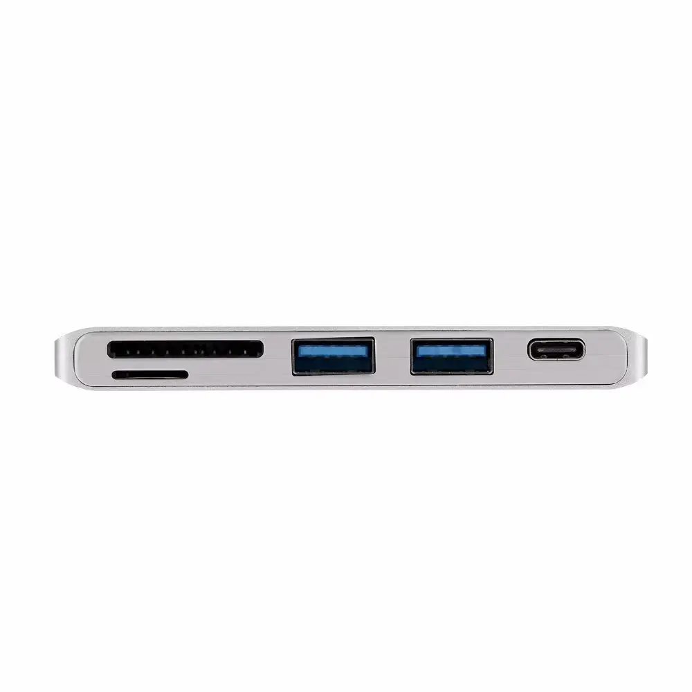 Тип-C USB концентратор до 2-порт USB3.0 + SD/устройство для считывания с tf-карт зарядка