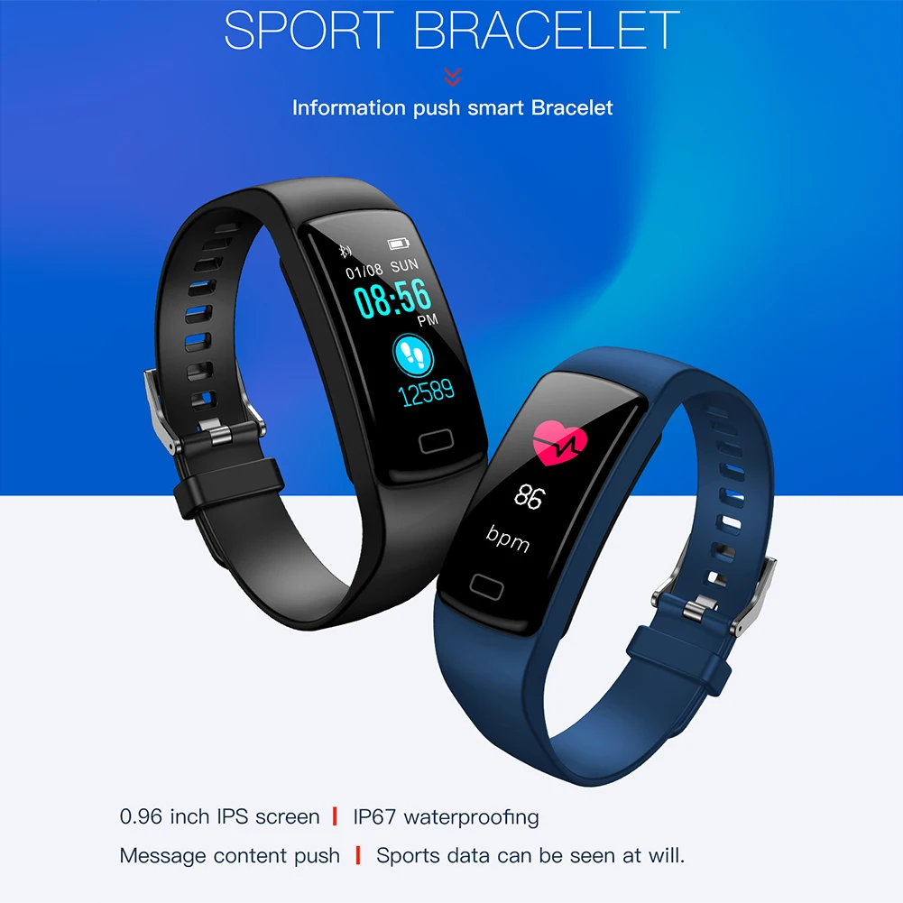

Smart Bracelet Y9 Heart Rate blood pressure Watch Smart Wristband Smart band Fitness Tracker