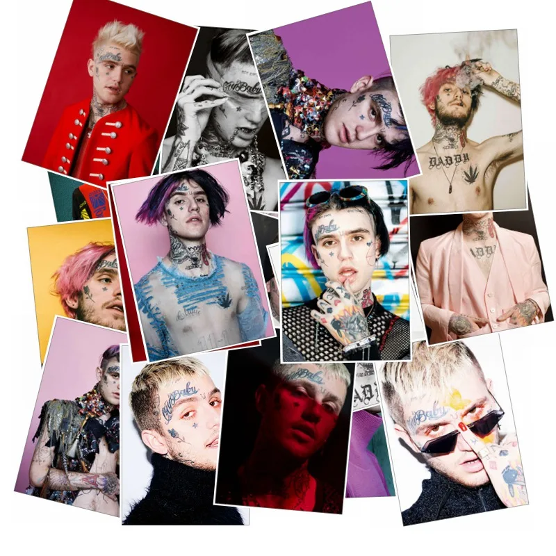 

25 Mixed/A Lot American famous rock singer Lil Peep Graffiti Stickers diy sticker for luggage laptop suitcase decor