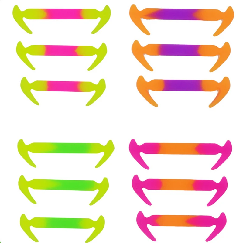 Эластичные Силиконовые кроссовки унисекс для бега 12 шт./компл.|Шнурки| |