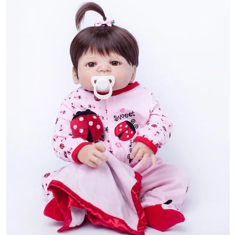 Полностью силиконовая кукла новорожденный 2017 прекрасные игрушки подарок на день