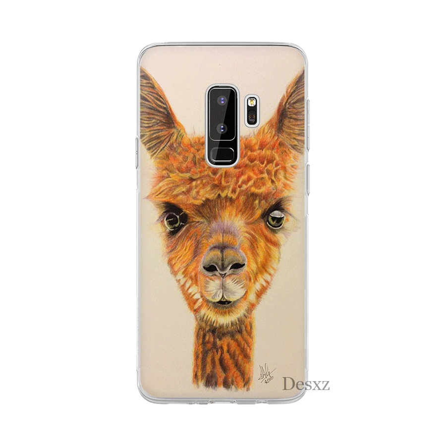 Милый чехол Desxz из альпаки для Samsung Galaxy A3 A5 A6 A7 A8 A9 A10 A30 A40 A50 A70 защитный