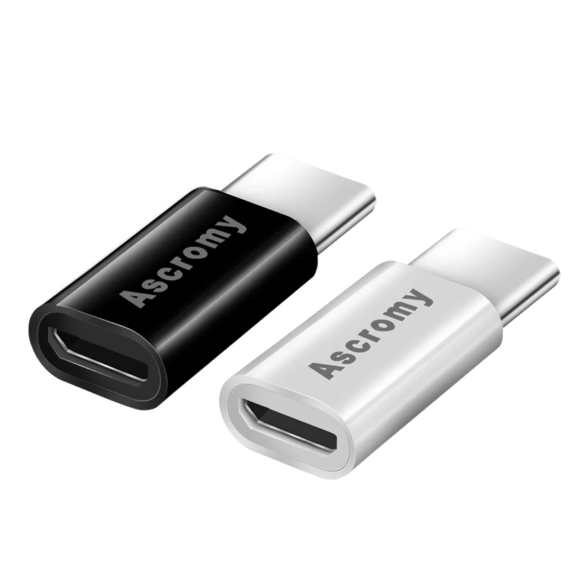 Ascromy 3 шт. адаптер Micro USB к Type C для OnePlus 6 One Plus 5T Xiaomi Mi Max 5 Mi8 samsung S9 plus Note 8 зарядное