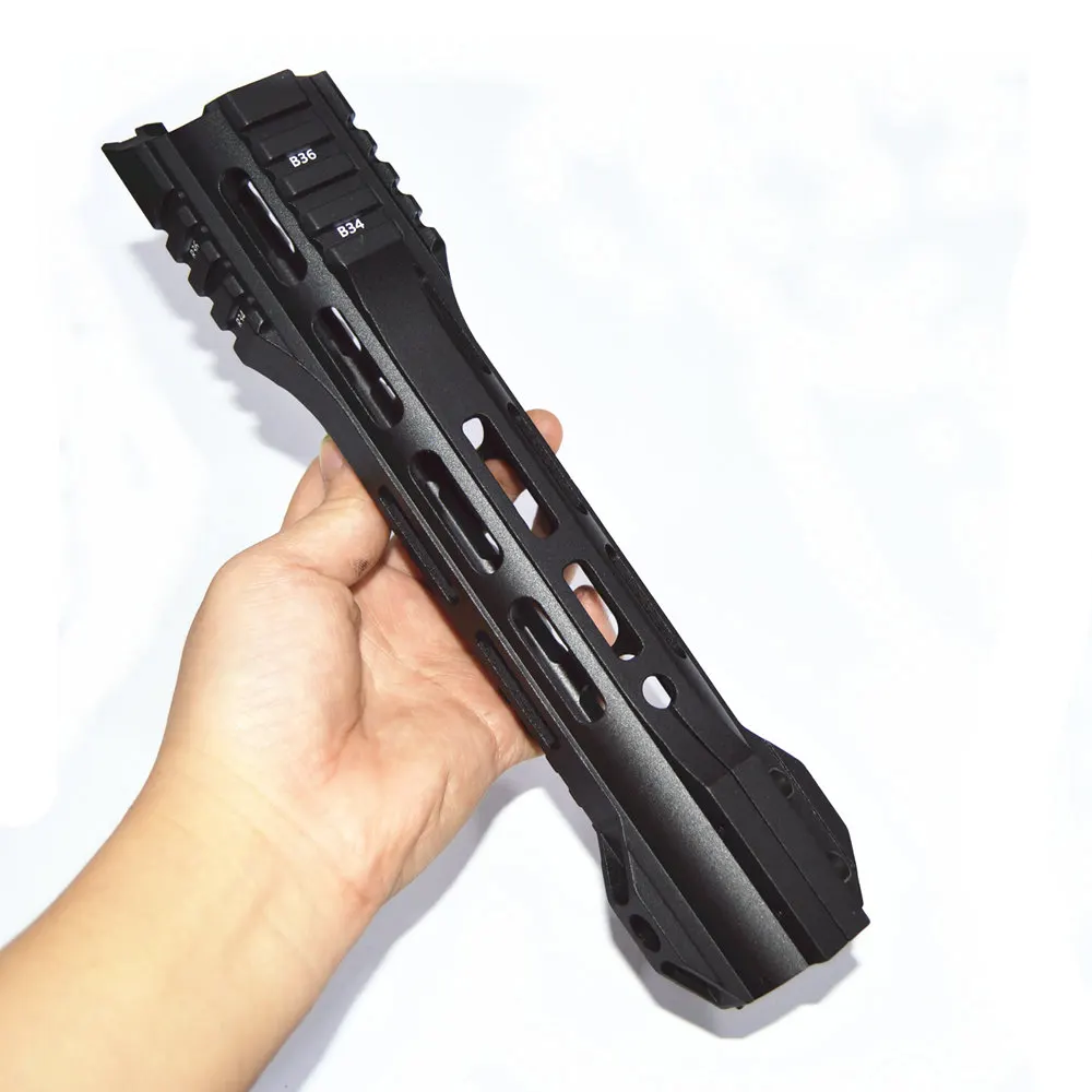 FIRECLUB " 10" 1" 15" дюймов MLOK Handguard бесплатный поплавок супер тонкий ar 15 Handguard Quad Rail для M4 M16 со стальной бочковой гайкой