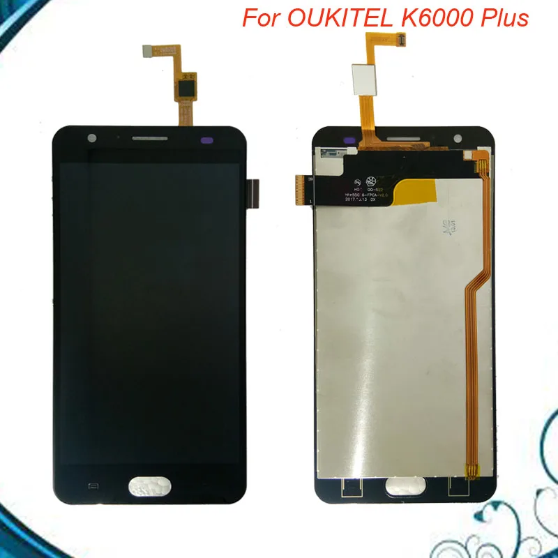 Новое поступление 5 дюймовый ЖК-дисплей и сенсорный экран для Oukitel K6000 Plus