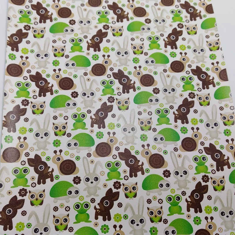 3 шт. A4 Размер 21x29 см принт кролик искусственная кожа Pu для шитья DIY аксессуары H04C |