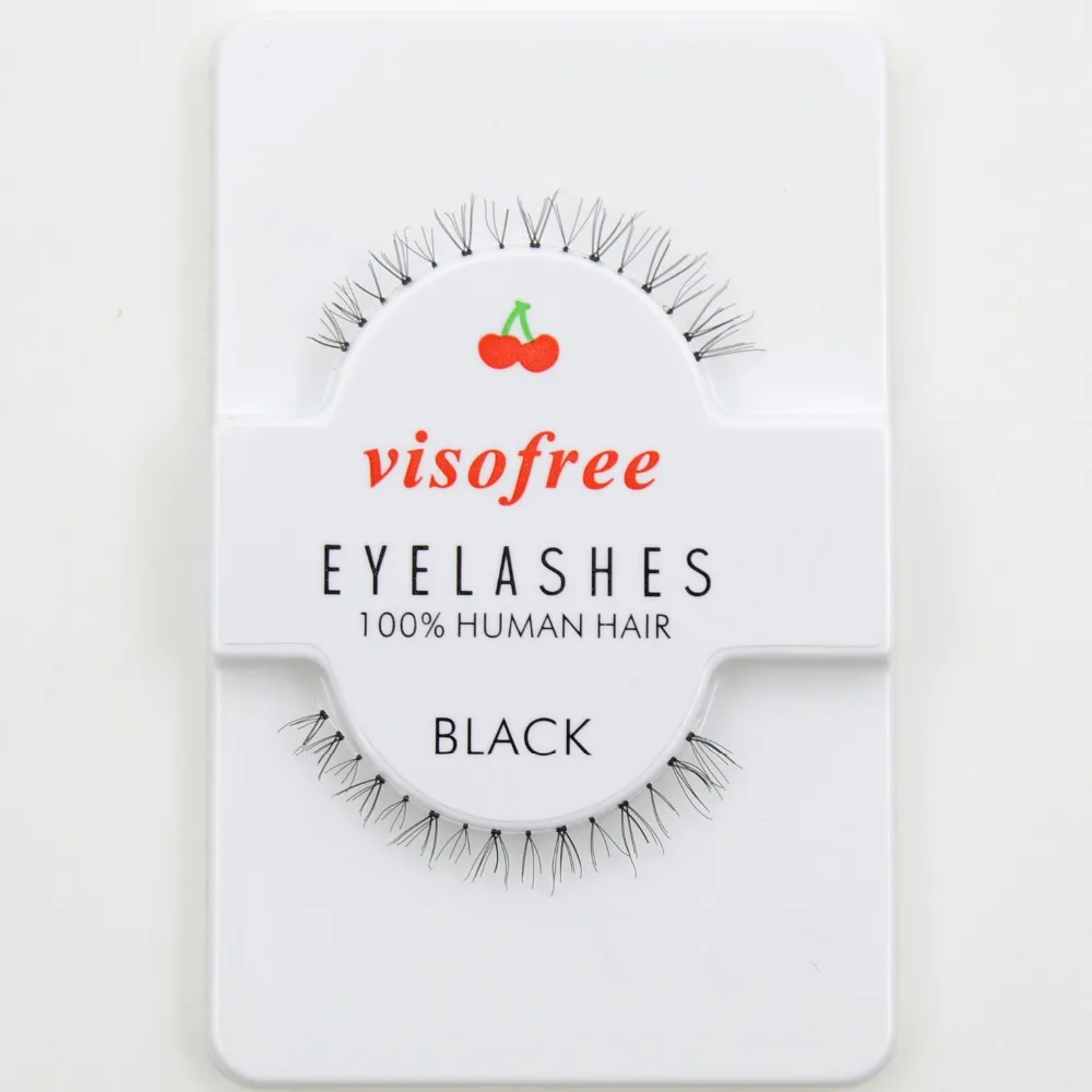 Ресницы Visofree для макияжа натуральные человеческие волосы ручной работы под