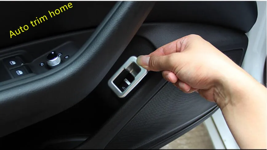 

LAPETUS ABS Pearl Chrome Rear Door Trunk Switch Cover Trim 1 Pcs For Audi A4 A5 B9 2016 - 2020 Interior Kit Auto Accessories