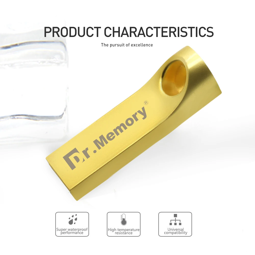 Мини серебристо золотистые металлические застёжки USB 2 0 флеш накопитель 4 ГБ 8