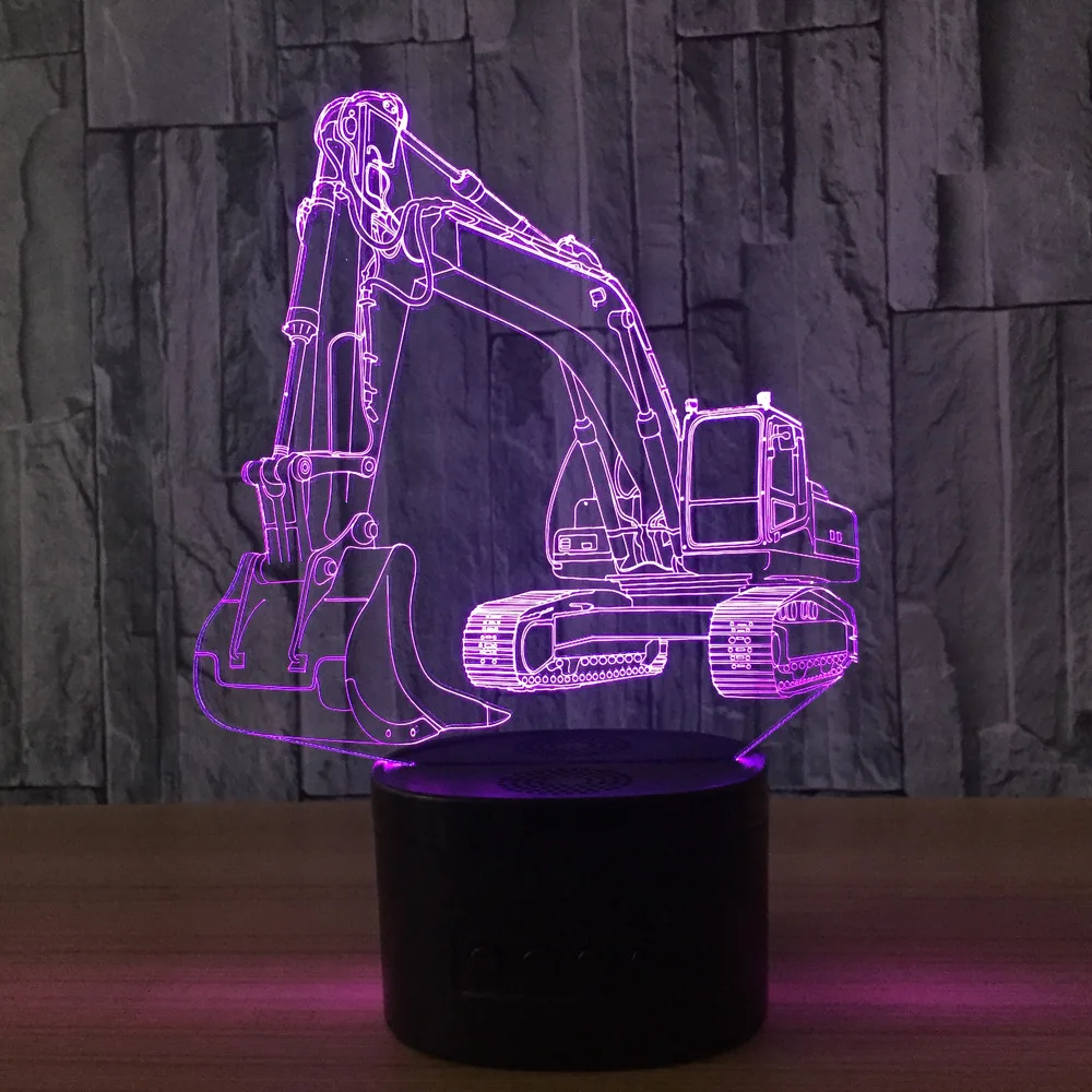 Хэллоуин украшения 3d огни 7 цветов пеленальный столик лампа Usb Led Ночник Новинка Luminaria Led 3d настольная лампа