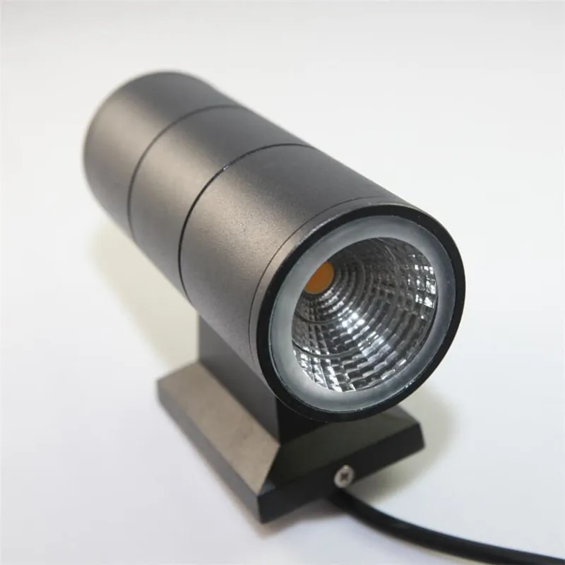 Высокое качество 14 Вт наружный светодиодный настенный светильник черный корпус