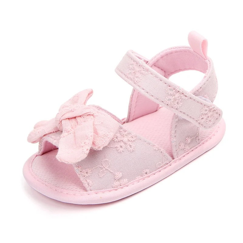 

Cute Bow Tie Princess Shoes For Girls Summer Baby Girls Shoes Cotton Newborn Girl First Walkers