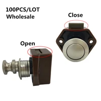 push button door lock catch lock cupboard motorhome cabinet caravan locker latch knob candado 20mm 100pcs wholesales