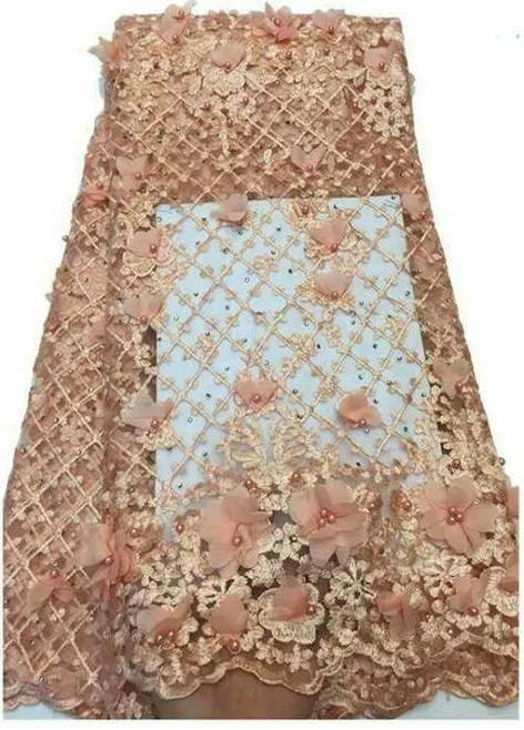 Нигерийские кружевные ткани для свадьбы 2019 африканские французские бусины