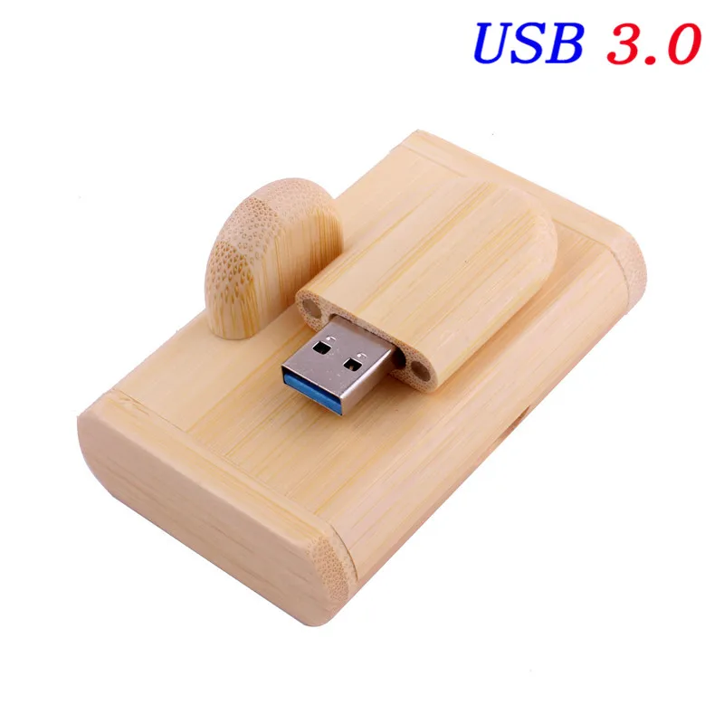 Bamboo JASTER USB 3,0 высокоскоростной деревянный usb флеш-накопитель 4 ГБ 8 г 16 ГБ 32 ГБ 64 Гб Флешка подарочная карта памяти u-диск гравировка логотипа на заказ - Цвет: Bamboo
