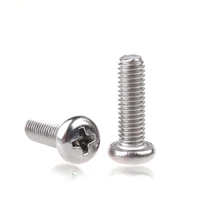 10pcs m2 m2 5 m3 304 stainless steel cross recessed round head screws phillips screws 3 80mm