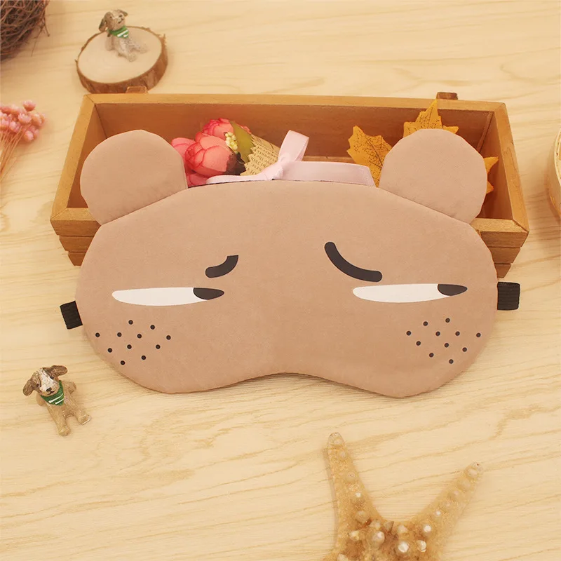 Выражение лица Спящая Маска Для Глаз Сон Тени Мультфильм Завязанными Глазами Сна