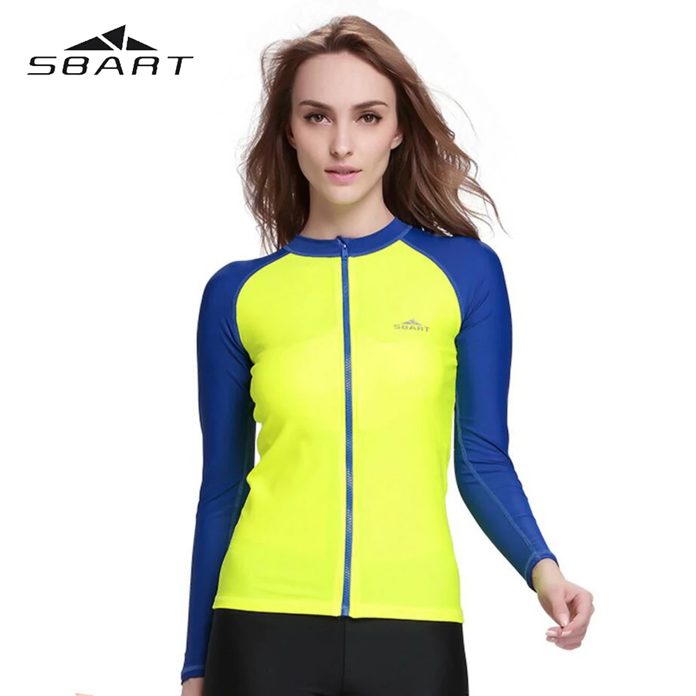 SBART женский костюм для плавания с длинным рукавом серфинга|rash guard swimming|woman rashwomens rash