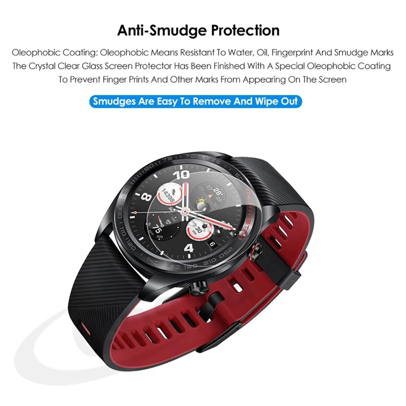 (2 упаковки) для смарт часов Huawei Honor Watch Magic закаленное стекло 9H прозрачная