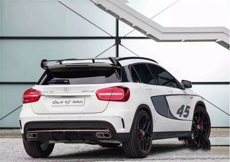 Спойлер для Mercedes Benz GLA Class X156 GLA45 AMG GLA200 GLA220 GLA250 GLA260 2014 2017 автомобильные крыло