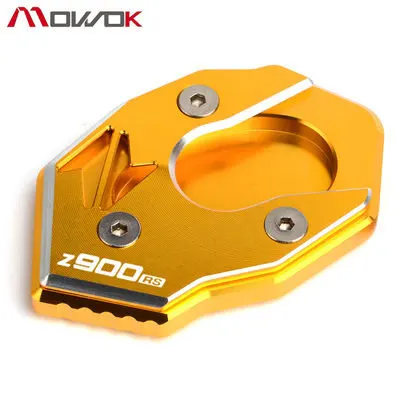 Z900RS gold Новое поступление для Kawasaki Z650 Z 650 Z900 Z900RS зеленый мотоцикл CNC боковая подставка пластина увеличитель подставка расширение - Цвет: Z900RS gold