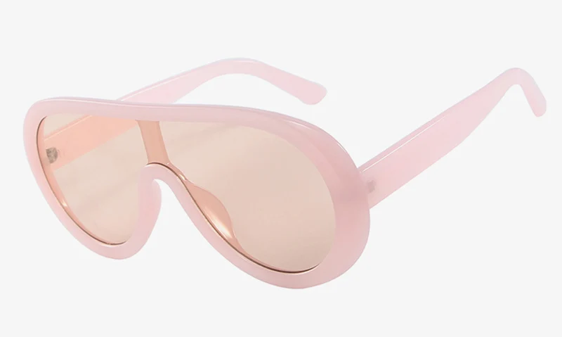 pink Kachawoo цельные Солнцезащитные очки Модные женские зеленые белые красные очки солнцезащитные очки большие мужские летние аксессуары - Цвет линз: pink