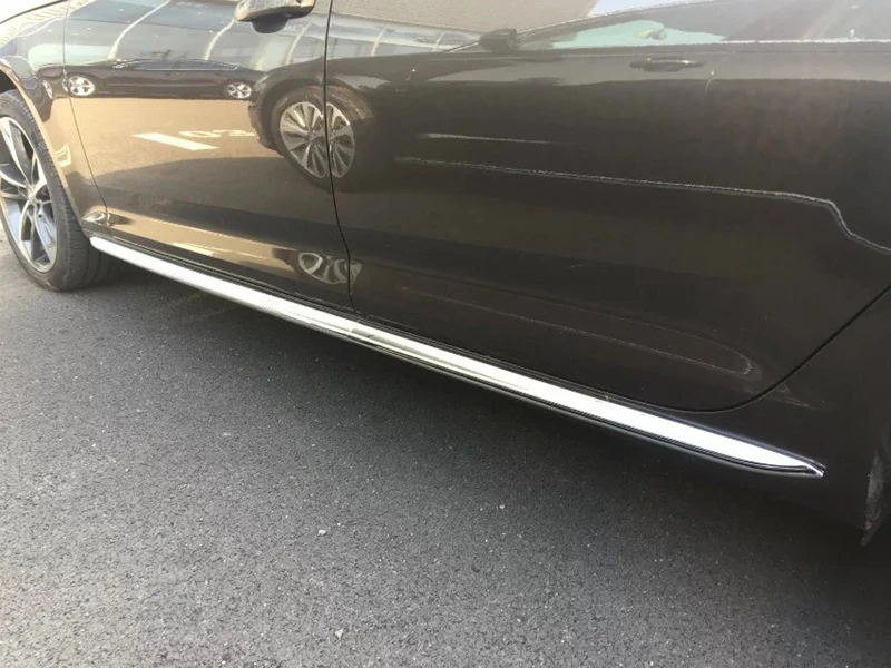 Автомобильные аксессуары для Audi A4 седан B9/9L 2016 2017ABS Chrome боковой двери кузова