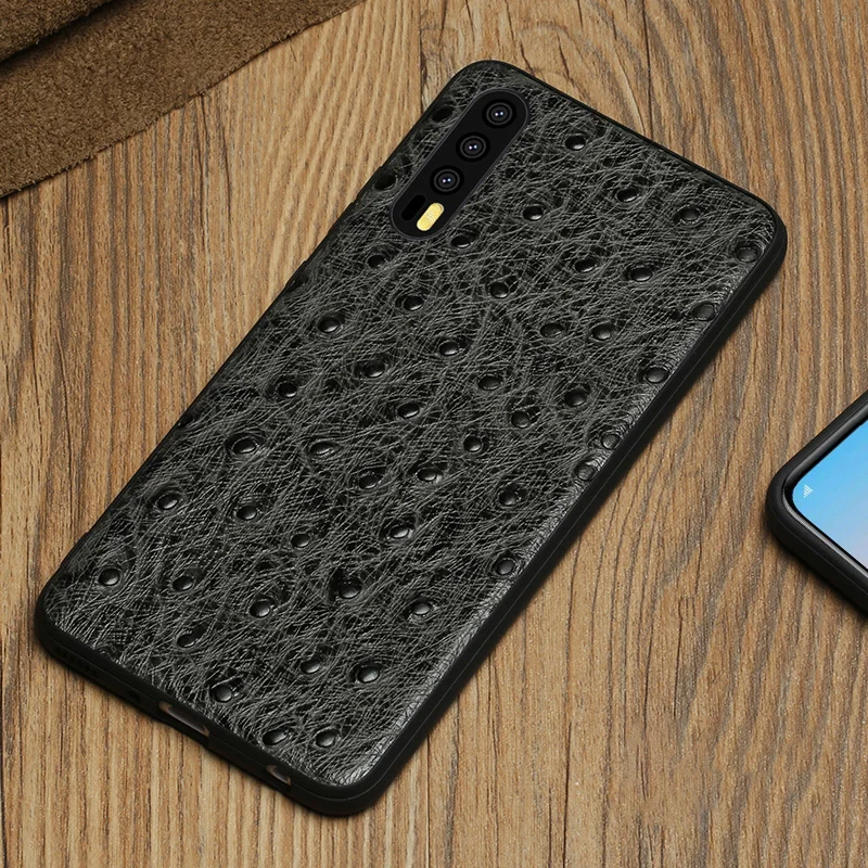 Страуса узор Все включено мягкий чехол для huawei P20 кожа мобильного телефона