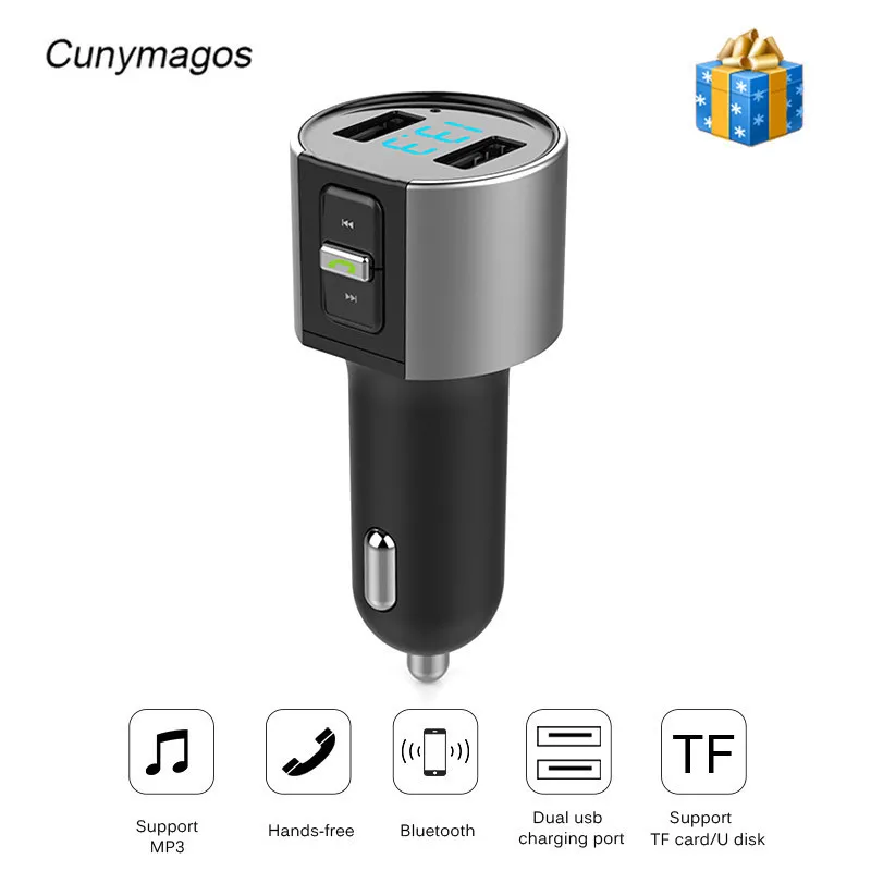 Беспроводной Bluetooth FM передатчик модулятор Автомобильный Радио адаптер MP3 плеер