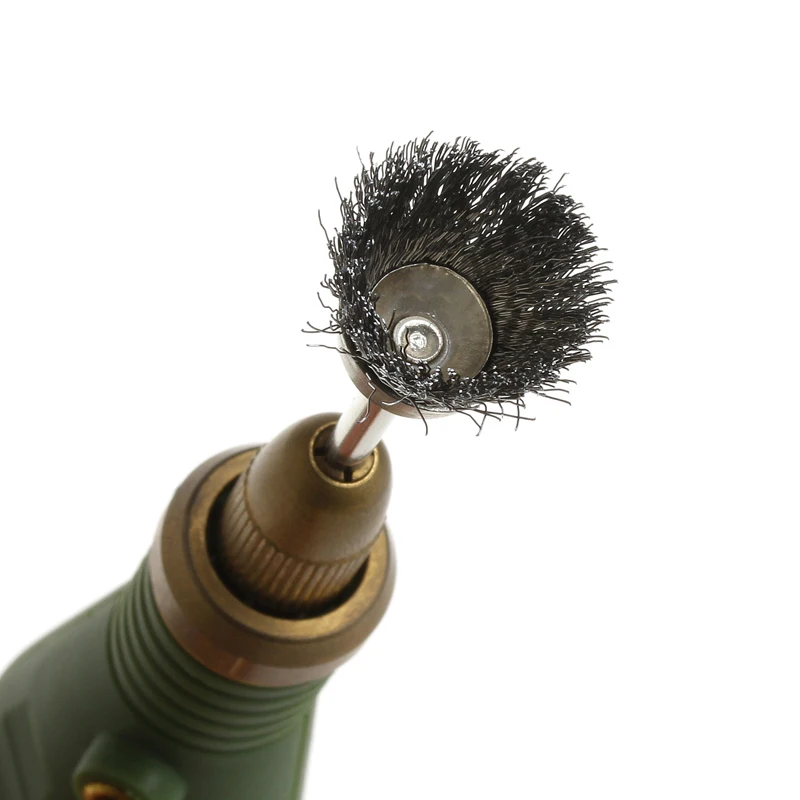 3 шт. насадка щетка из стальной проволоки абразивная для удаления заусенцев