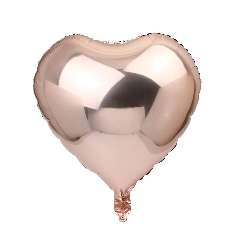 HUADODO Rose Gold Air Balloon Star Heart Foil Balloons for Wedding Party Decor Happy Birthday Decorations Baby Shower