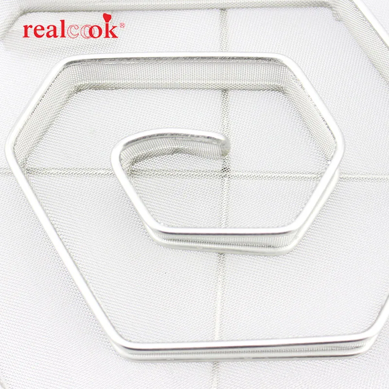 Realcook принадлежности для шашлыков уголь холодный дым генератор коробка шестиугольник щепы сетки коптильня для бекона рыбы курить приготовления барбекю инструменты