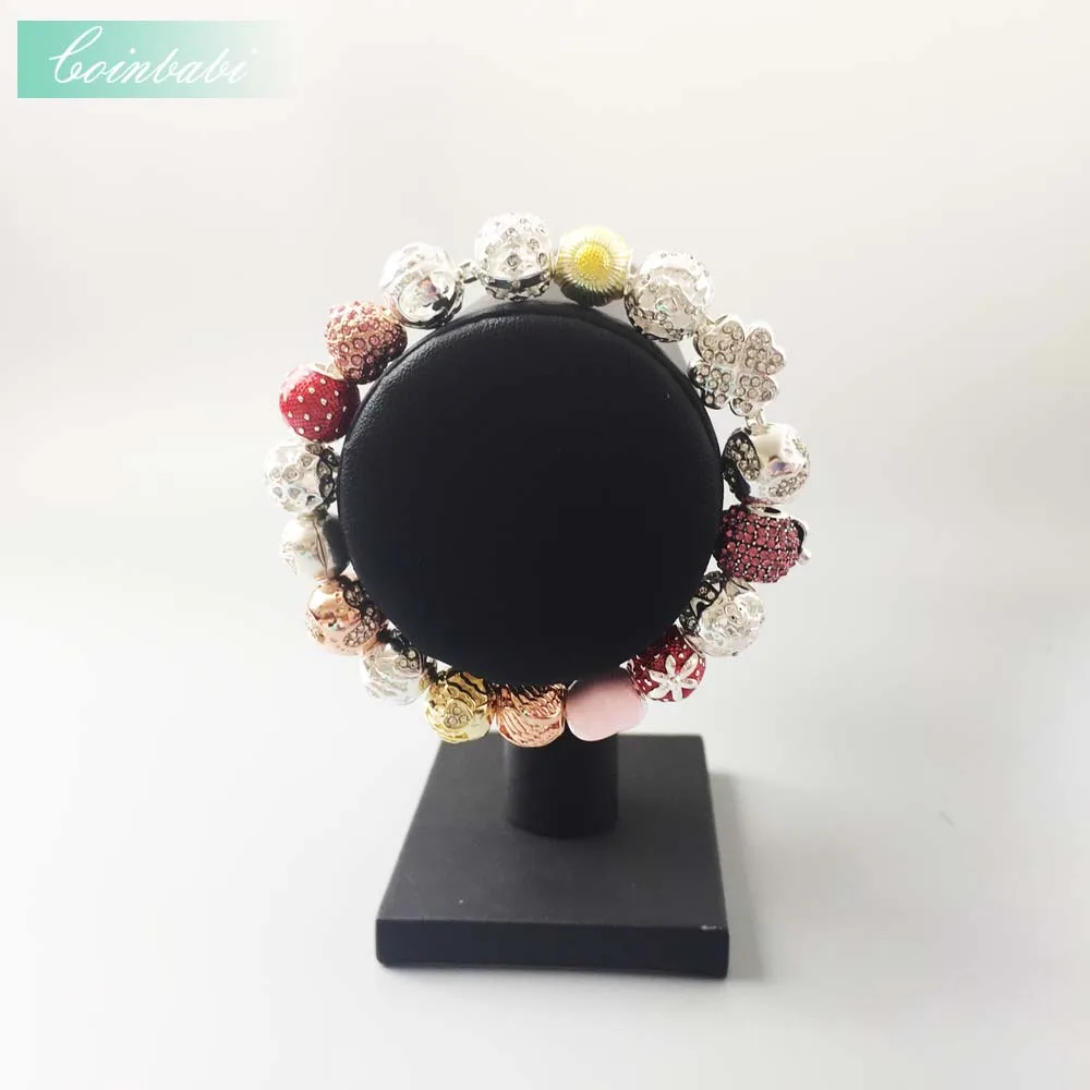 Для мам и дочек детские бусы браслеты звено цепи 925 стерлингового серебра милый