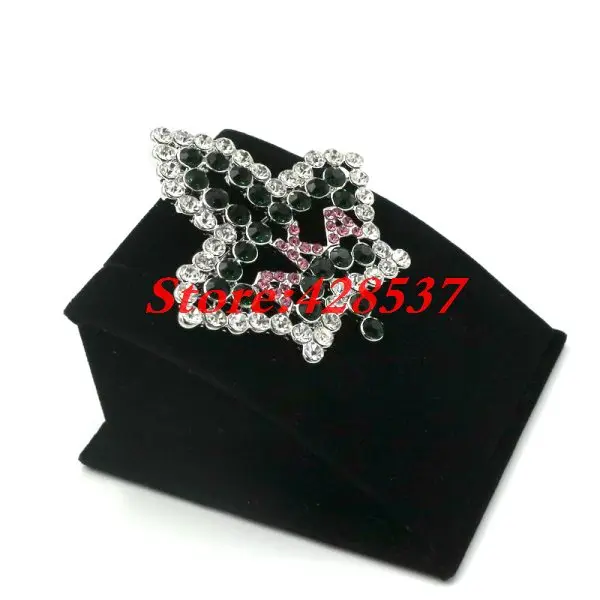 Fashion Zinc Alloy White Pink Green Crystals AKA Greek Sorority Symbol Alpha Kapa IVY Leaf Pendant Jewelry Brooches Pins | Украшения и