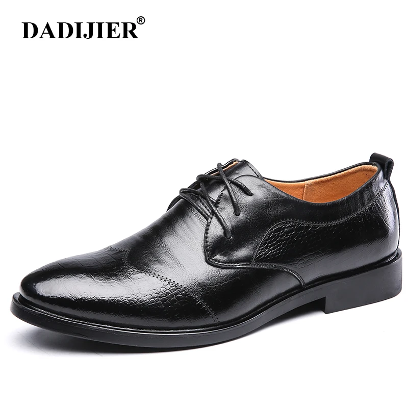 Туфли DADIJIER мужские кожаные Классические формальные оксфорды дышащие плоская