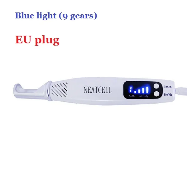 blue light EU Plug Лазерная ручка Picosecond удаление веснушек Татуировка моль темное пятно бровей средство удаления пигмента лечение акне ручка очищающее устройство для лица - Цвет: blue light EU Plug