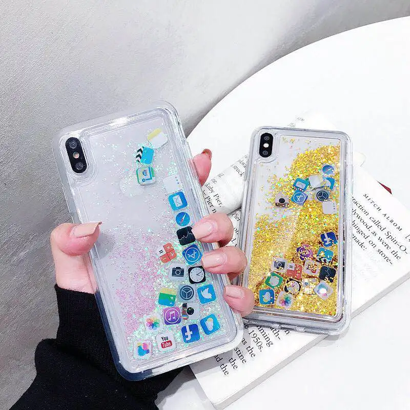 Чехол KISSCASE с зыбучим песком для iPhone XS MAX XR X 7 8 6 6S Plus чехол динамической жидкостью