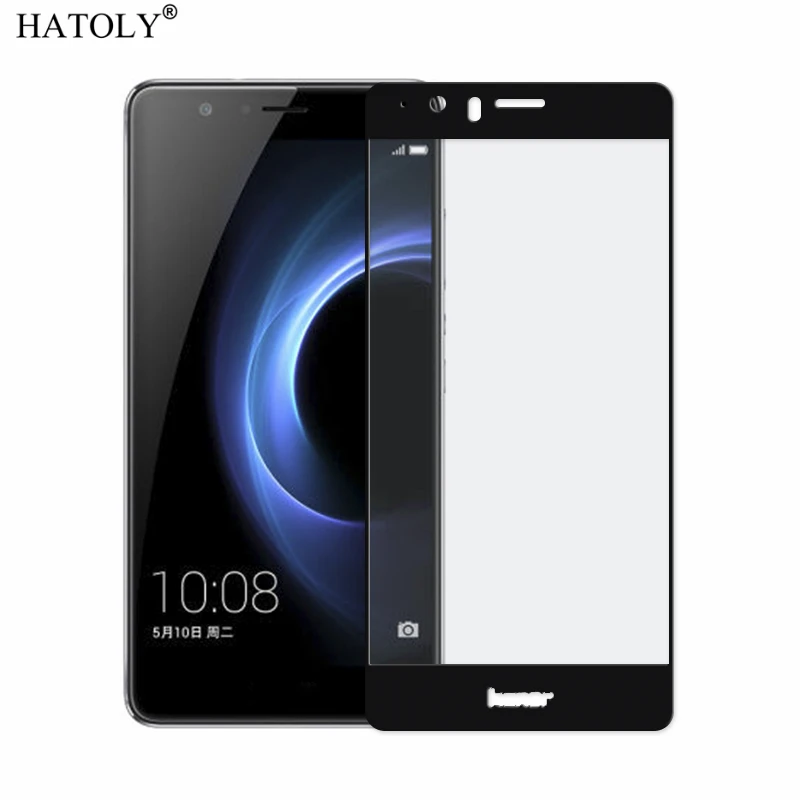 Закаленное стекло HATOLY для Huawei Honor V8 2 шт. Защита экрана полное покрытие 3D пленка с