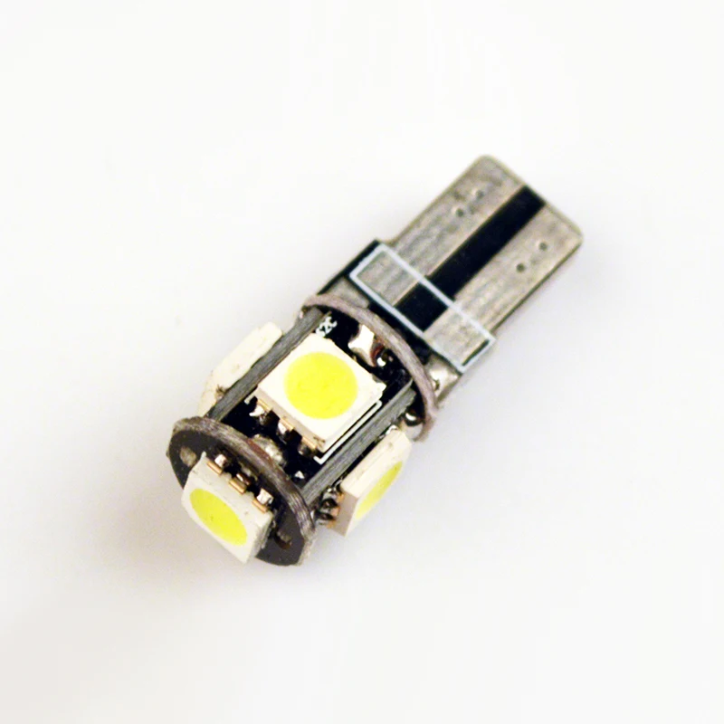 Светодиодный Бегемот лампа T10 5SMD CANBUS 5050 SMD W5W 194 безошибочный автомобильный