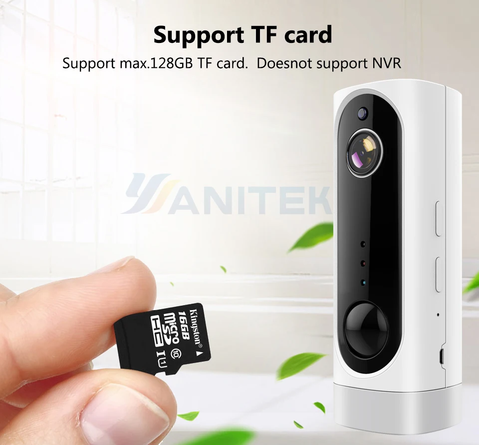 

Battery WiFi Camera Rechargeable Battery Powered 720P 1080P Full HD Indoor Wireless Security IP Cam 130 Wide Angle IOS APP ICsee
