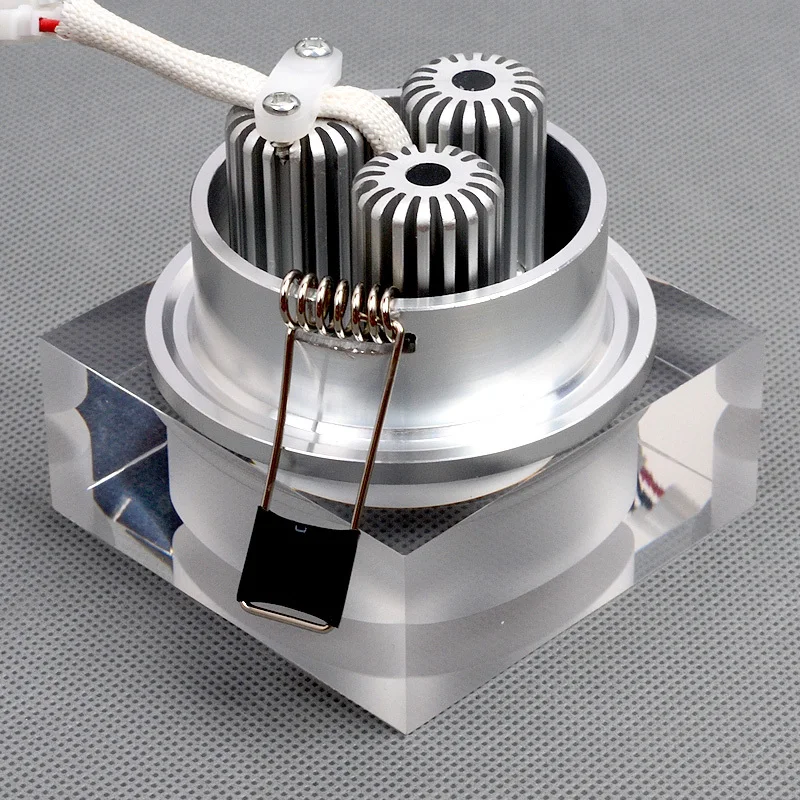 Хрустальный Светодиодный Светильник направленного света Круглый квадратный 1 Вт