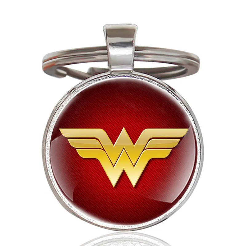 Классическая мода Wonder Woman Серебряный подарочный набор ювелирных изделий есть карманные часы и кулон ожерелье и брелок браслет с подарочной коробкой