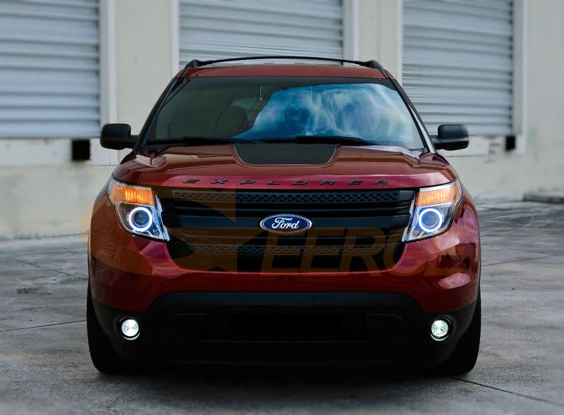 Для Ford Explorer 2011 2012 2013 отличные глаза ангела Ультра яркое освещение COB led angel eyes kit