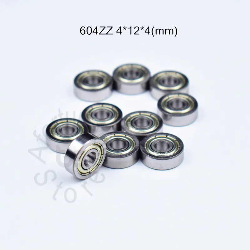 604 604ZZ 4*12*4 (мм) 10 шт. Подшипник Бесплатная доставка ABEC-5 подшипники металлическим