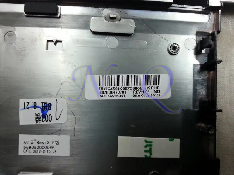 Новый оригинальный Топ чехол Plam Верхняя часть корпуса в сборе для HP EliteBook 8460p 8470P с